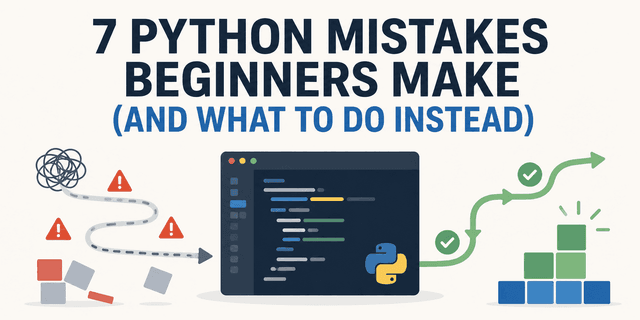 7 ข้อผิดพลาดใน Python ที่มือใหม่มักพลาด และวิธีแก้ไขให้ถูกต้อง