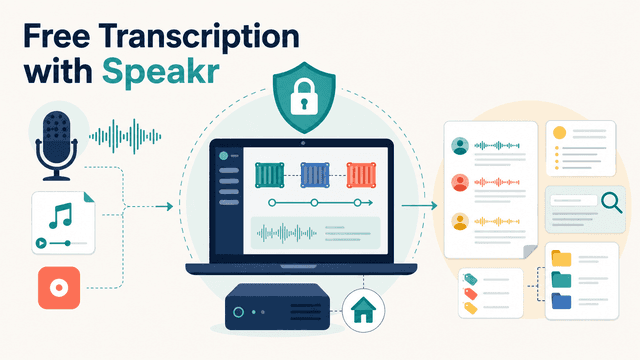 ถอดความเสียงฟรีด้วย Speakr: แพลตฟอร์ม Self-hosted ที่เน้นความเป็นส่วนตัวและควบคุมข้อมูลได้ 100%