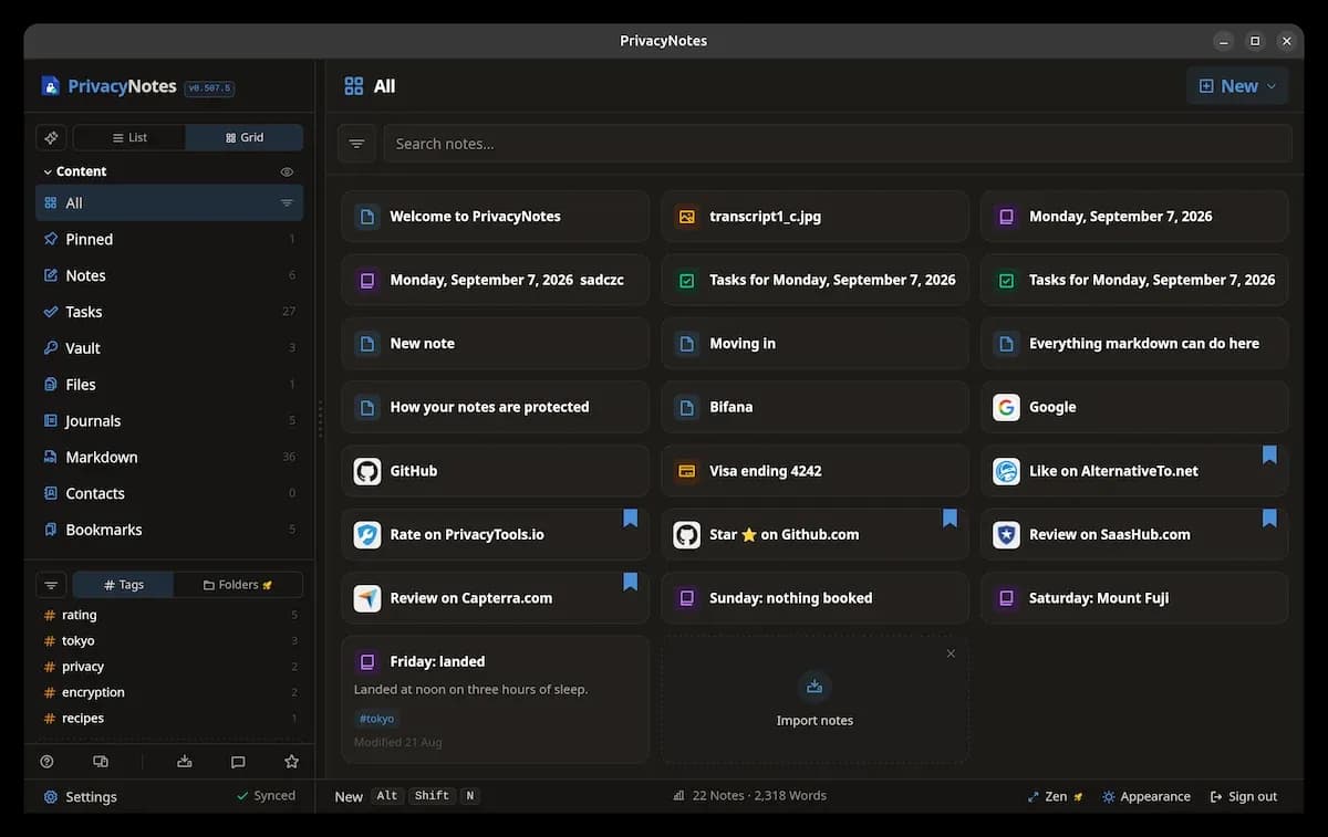 Privacy Notes