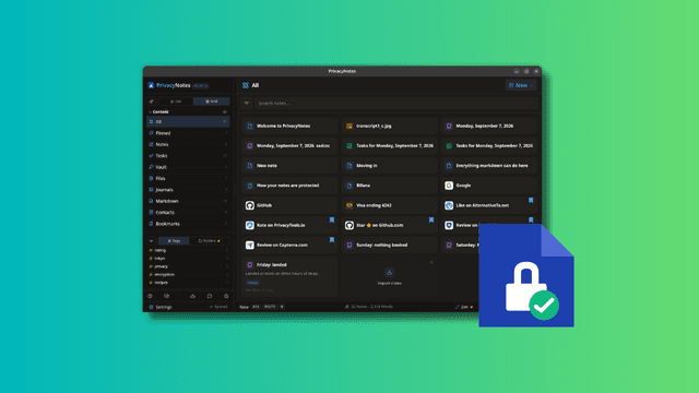 Privacy Notes แอปจดบันทึก Markdown พร้อม Vault เข้ารหัสในตัวเพื่อความเป็นส่วนตัวสูงสุด