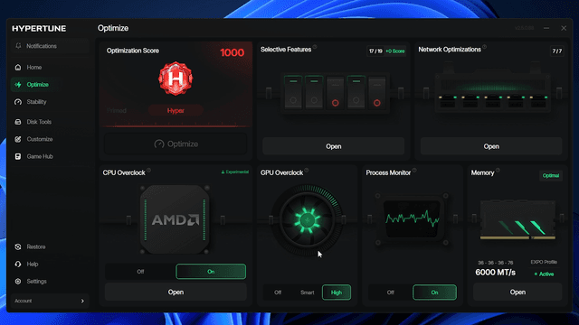 เปิดตัว Hypertune เครื่องมือโอเวอร์คล็อกอัตโนมัติที่พัฒนาร่วมกับ Intel เคลมช่วยเพิ่ม FPS สูงสุด 60%