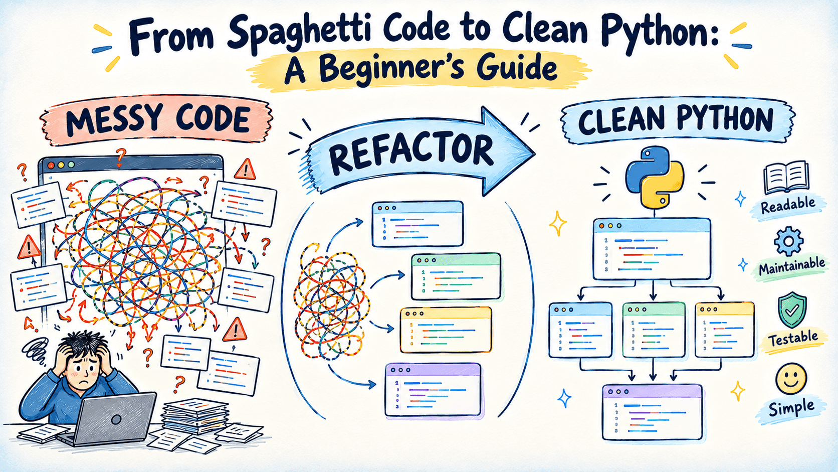 How And Why to Go From Spaghetti Code to Clean Python