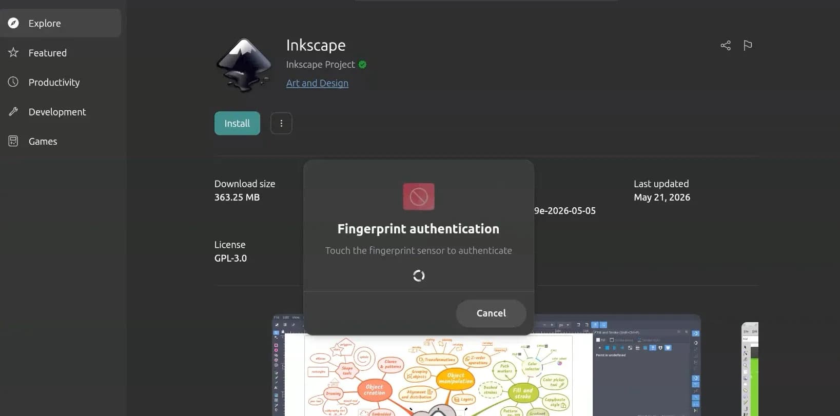Immurok Polkit Authentication