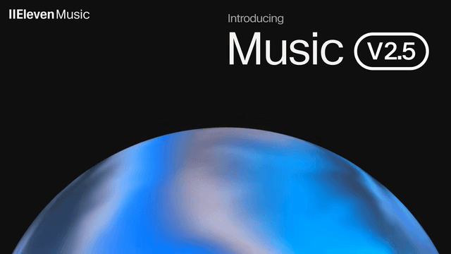 ElevenLabs เปิดตัว Music v2.5 ยกระดับการสร้างเพลงด้วย AI ผ่านแอปและ API พร้อมแพ็กเกจ Free และ Pro