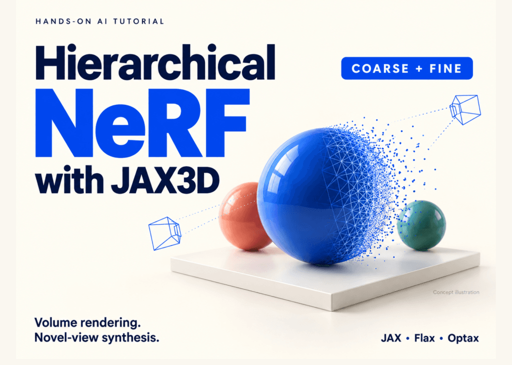 สร้าง Hierarchical NeRF ด้วย JAX3D: เจาะลึกกระบวนการ Volumetric Rendering และการจำลองภาพ 3D