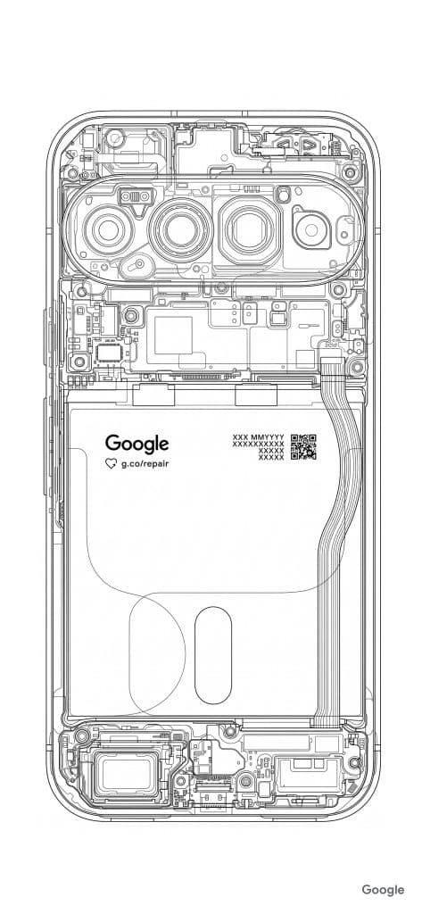 Google แจกวอลเปเปอร์พิมพ์เขียว Pixel 11 โชว์ไส้ในสุดเท่
