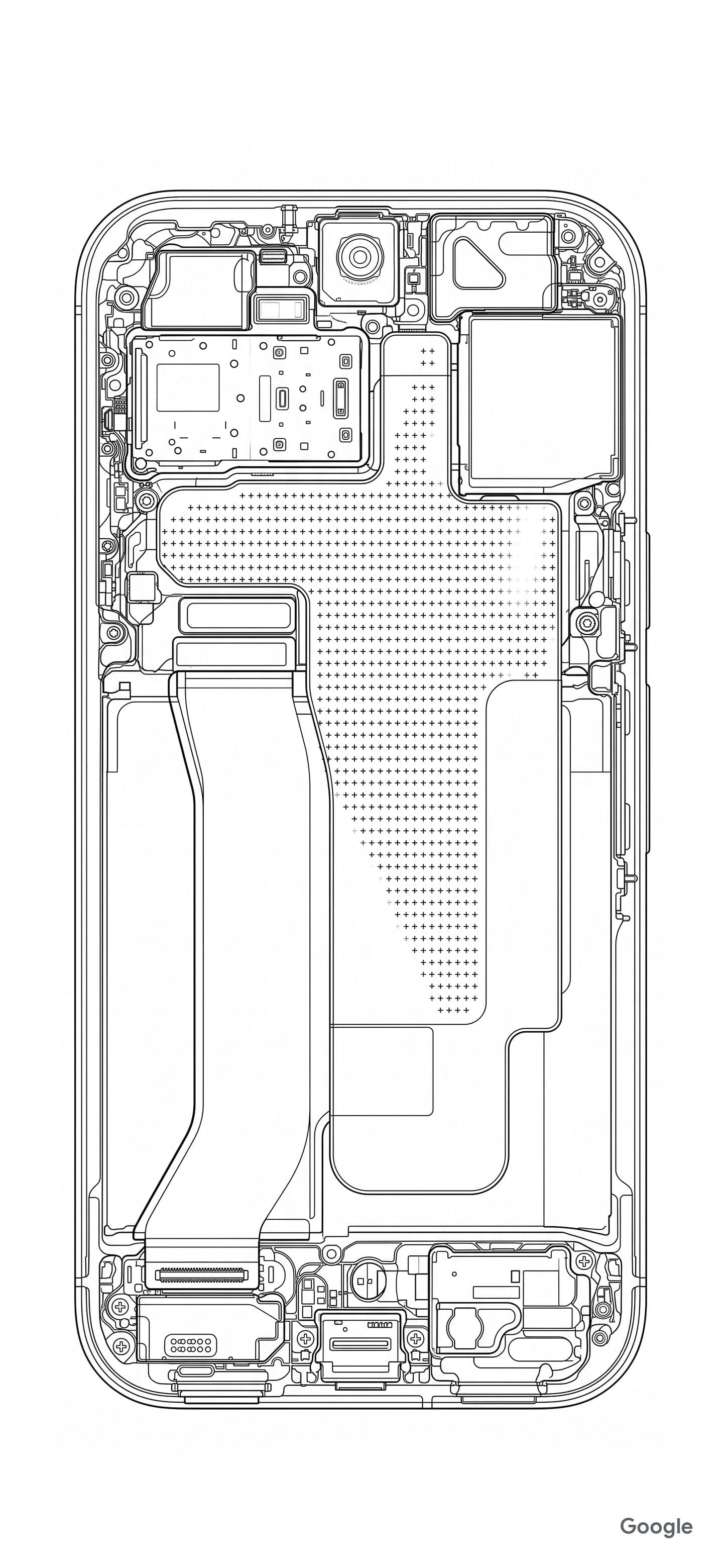 Google แจกวอลเปเปอร์พิมพ์เขียว Pixel 11 โชว์ไส้ในสุดเท่