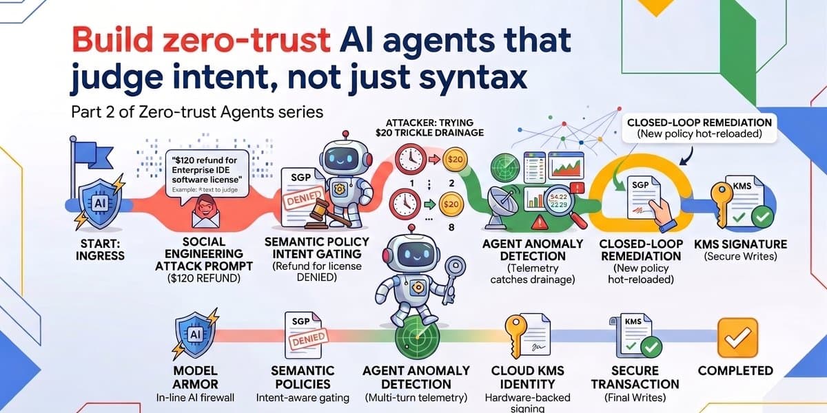 สร้าง AI Agent แบบ Zero-Trust เน้นตัดสินจากเจตนาด้วย Model Armor