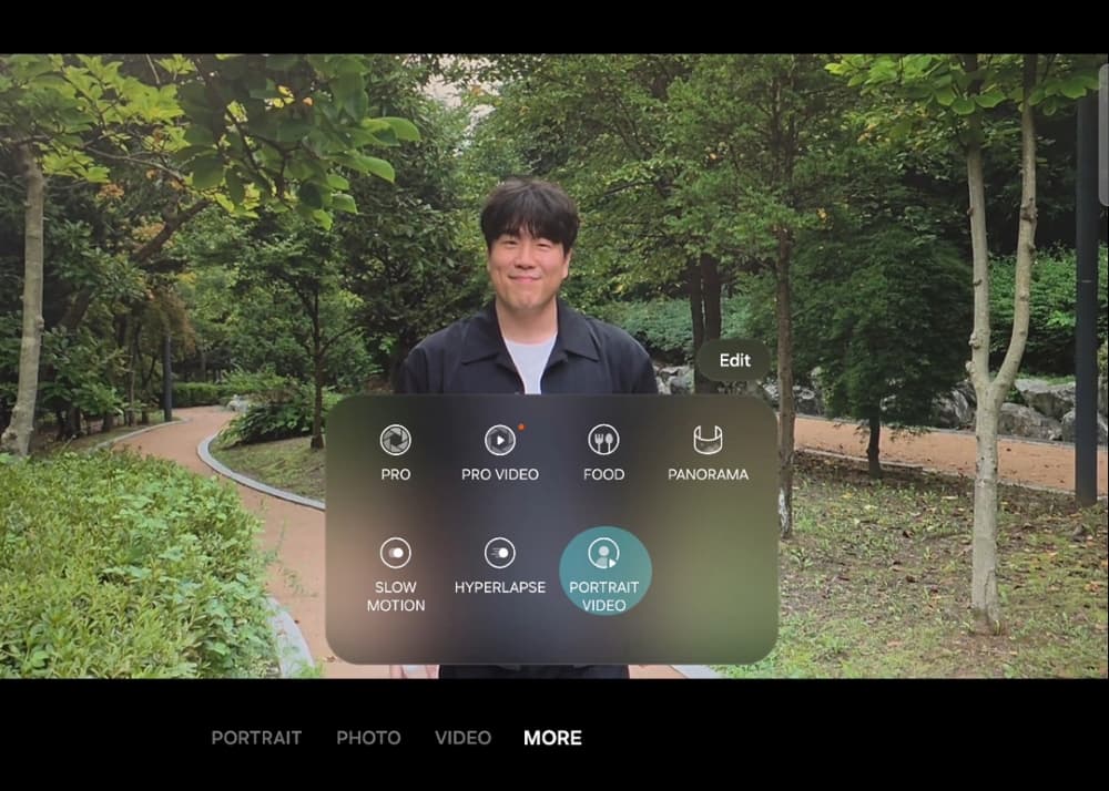 Users can open the Camera app and tap