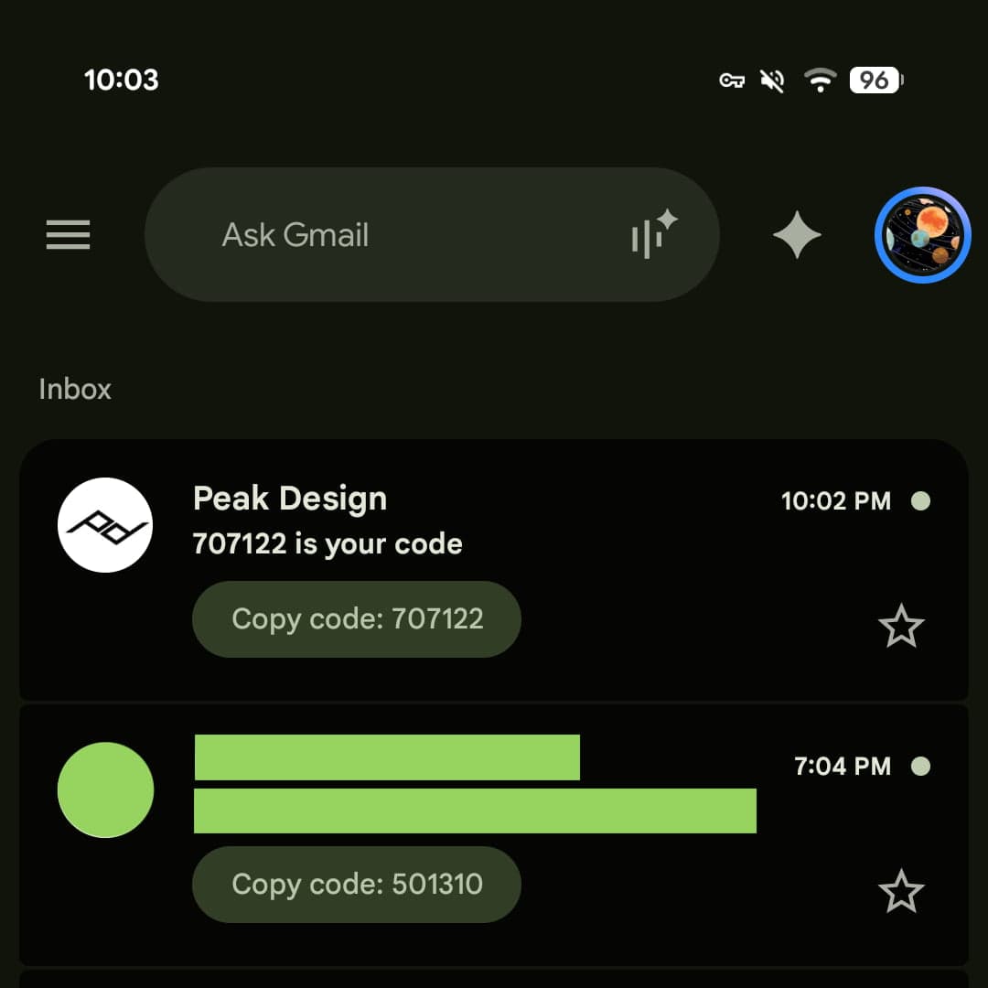 Gmail เพิ่มปุ่ม 'Copy code' ให้คัดลอกรหัส 2FA ได้ทันที