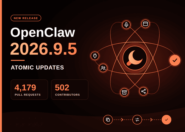 OpenClaw 2026.9.5 เปิดตัวระบบอัปเดตแบบไร้รอยต่อและฟีเจอร์ใหม่