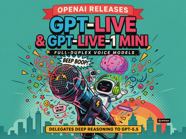 OpenAI เปิดตัว GPT-Live และ GPT-Live-1 mini: โมเดลเสียง Full-Duplex ที่ผสานพลังการใช้เหตุผลจาก GPT-5.5