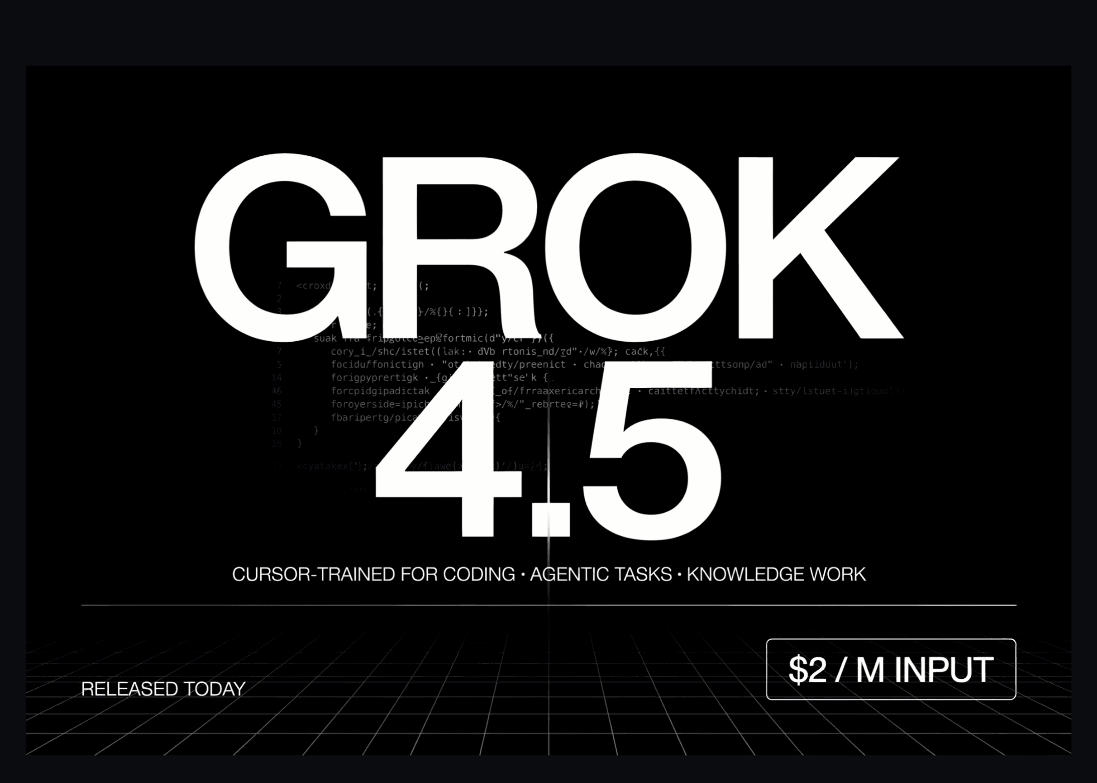 SpaceXAI เปิดตัว Grok 4.5 โมเดลตัวท็อป ชูจุดเด่นงาน Agentic และการเขียนโค้ดร่วมกับ Cursor