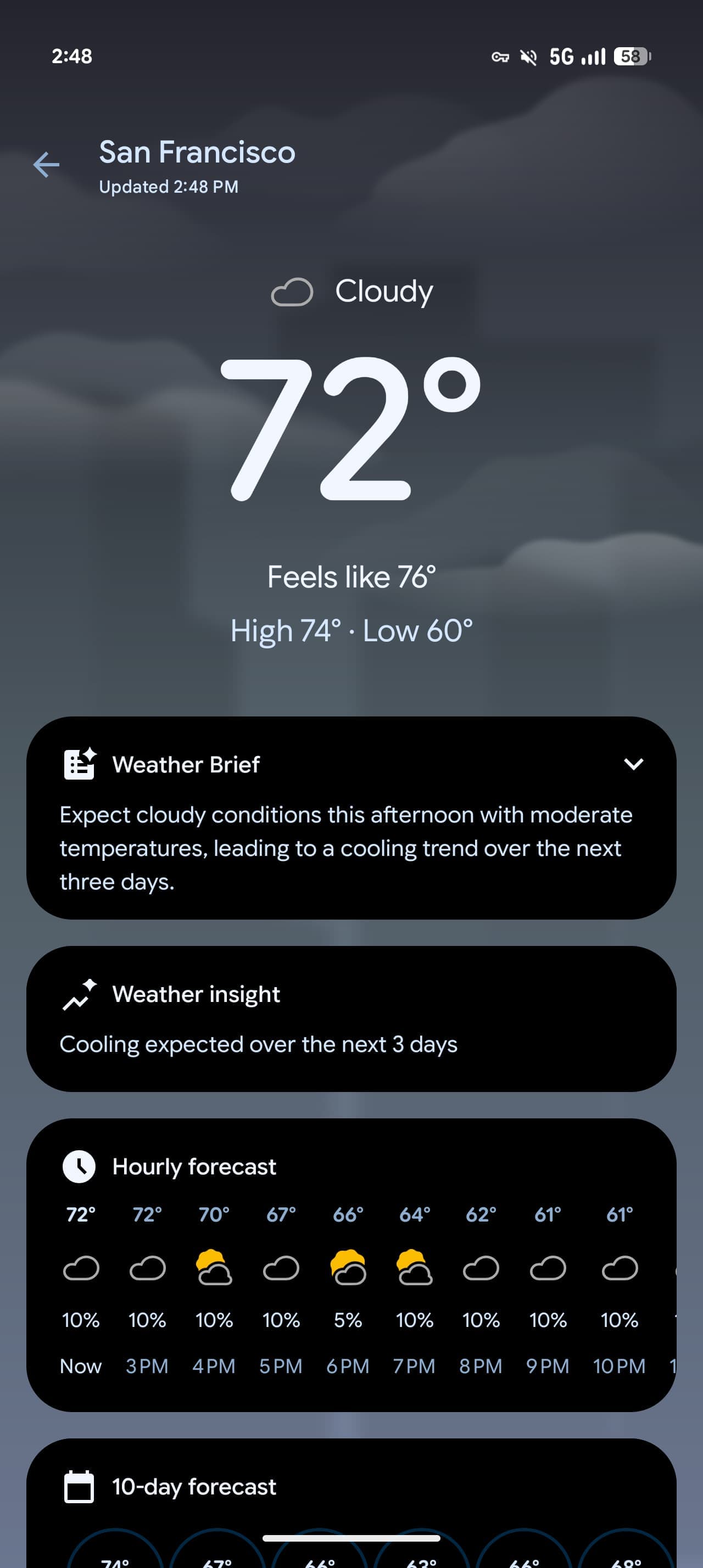 Pixel Weather เพิ่มปุ่มรีเฟรชบน Widget หน้าจอหลัก