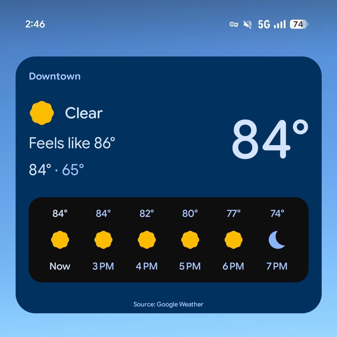 Pixel Weather เพิ่มปุ่มรีเฟรชบน Widget หน้าจอหลัก