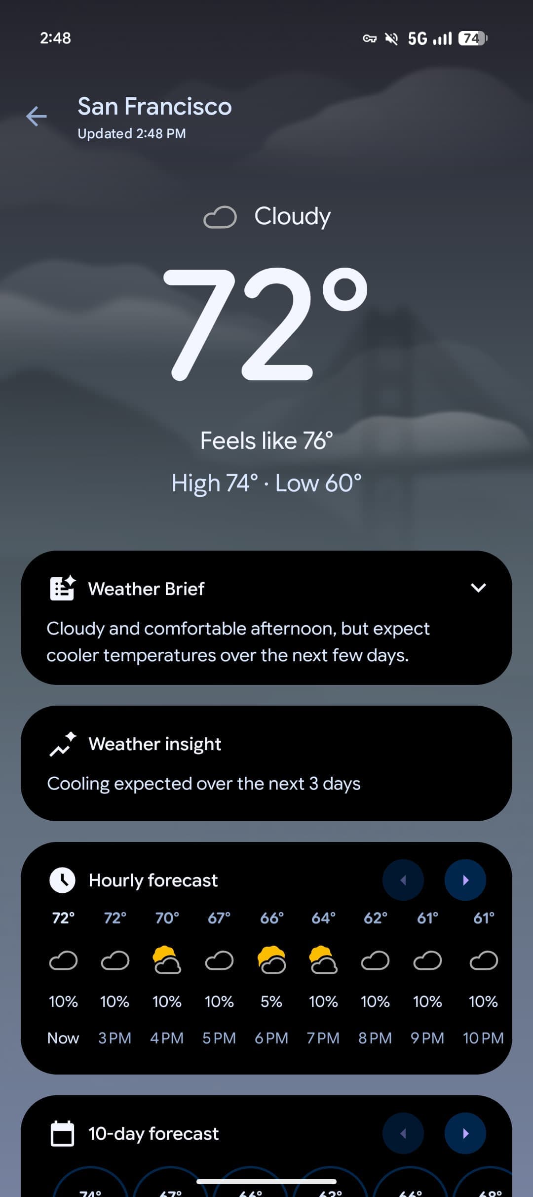 Pixel Weather เพิ่มปุ่มรีเฟรชบน Widget หน้าจอหลัก