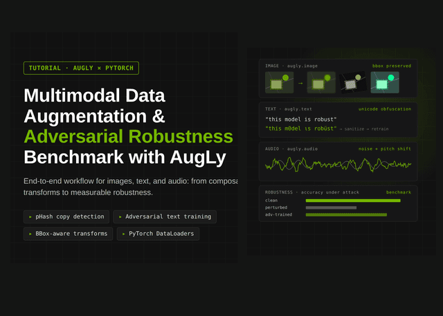 สร้างเวิร์กโฟลว์ Multimodal Data Augmentation ด้วย AugLy