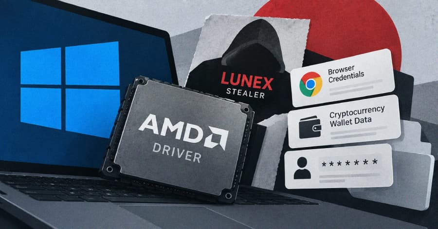 Lunex Stealer ใช้ช่องโหว่ไดรเวอร์ AMD ปิดระบบความปลอดภัย