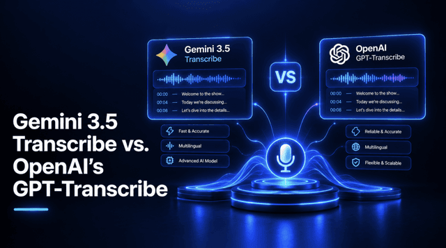 ศึกโมเดลถอดความเสียง Gemini 3.5 Transcribe ปะทะ GPT-Transcribe