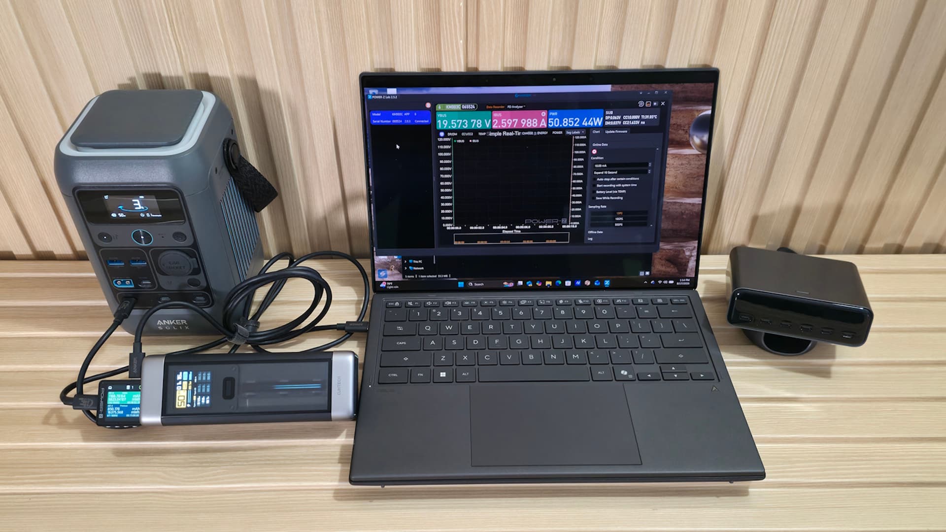 Power Bank testing - test setup