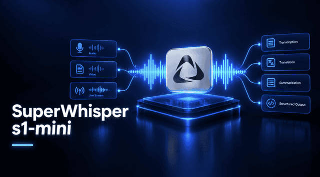 SuperWhisper เปิดตัว S1-mini โมเดลแปลงเสียงเป็นข้อความ