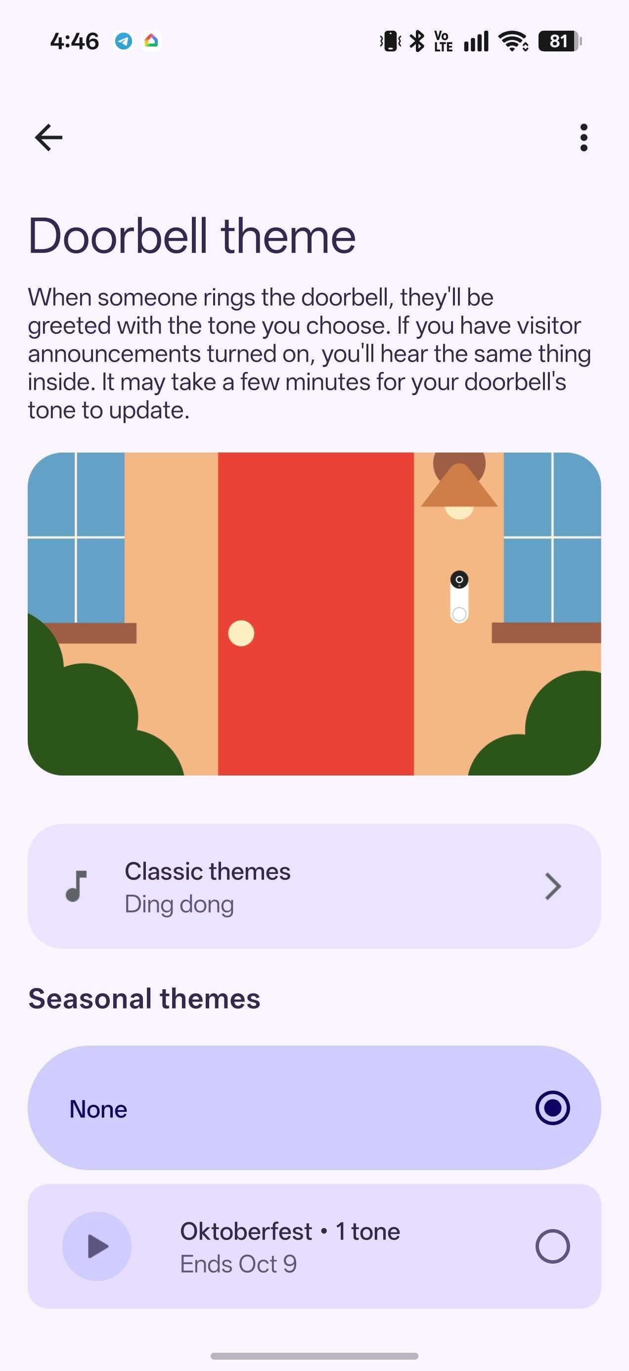 Google Home เพิ่มฟีเจอร์ลองฟังเสียงกระดิ่ง Nest Doorbell ในแอป