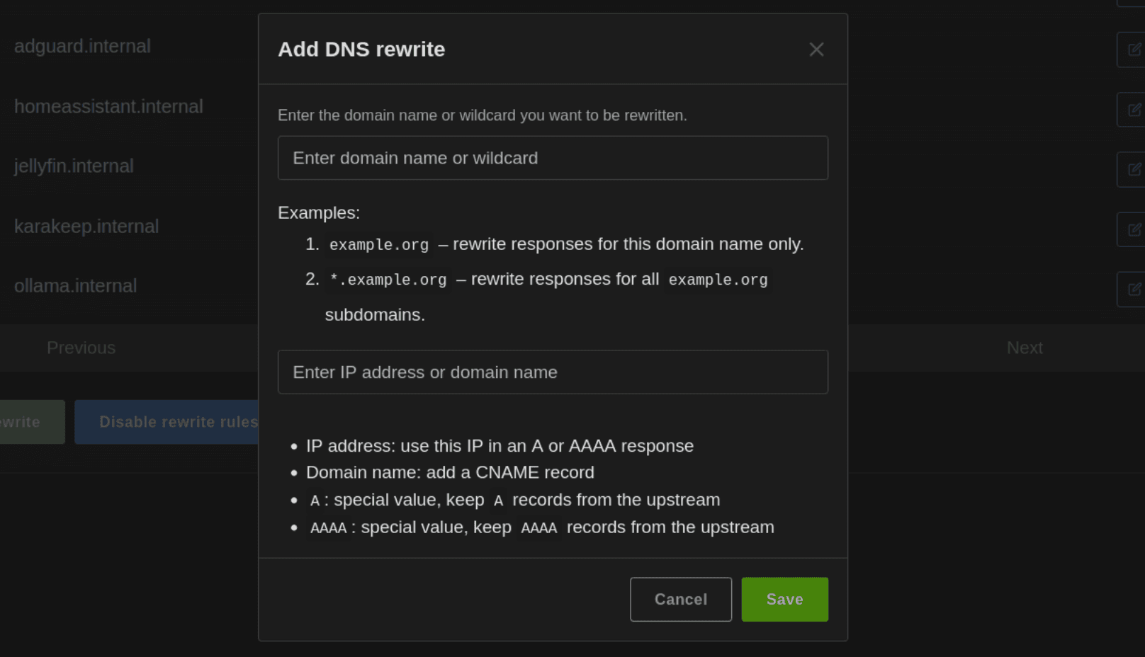 AdGuard DNS rewrites