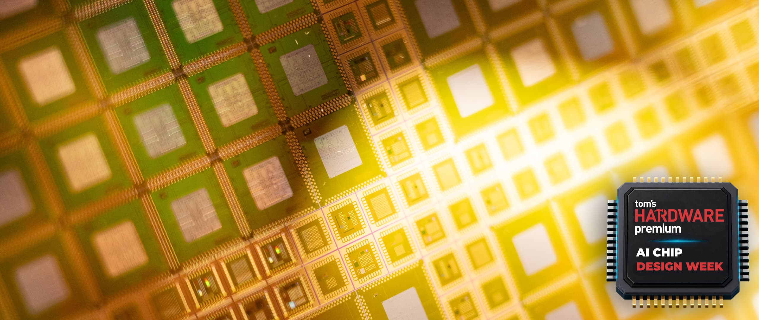 Close up of chip wafers