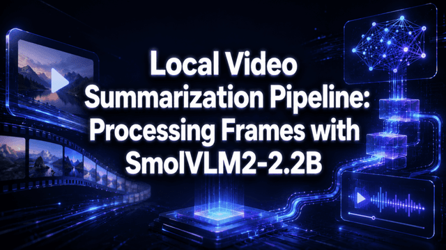 สร้างระบบสรุปวิดีโอแบบ Local ด้วย SmolVLM2-2.2B: ประมวลผลบนเครื่องส่วนตัวได้อย่างมีประสิทธิภาพ