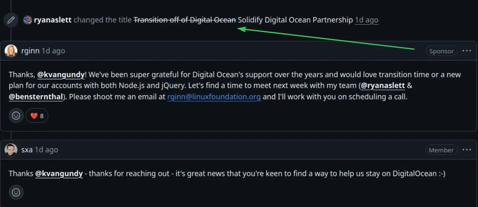 DigitalOcean ยุติโครงการเครดิตฟรีให้ Open Source อย่างเงียบๆ