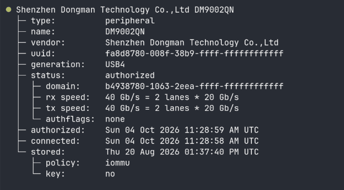 Orico X50 boltctl result