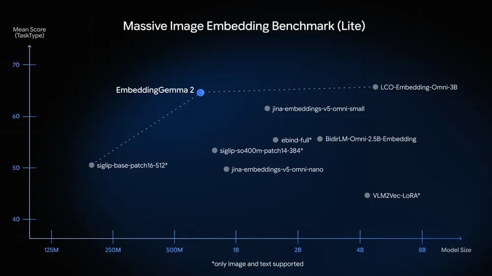 Massive Image Embedding Benchmark (Lite)