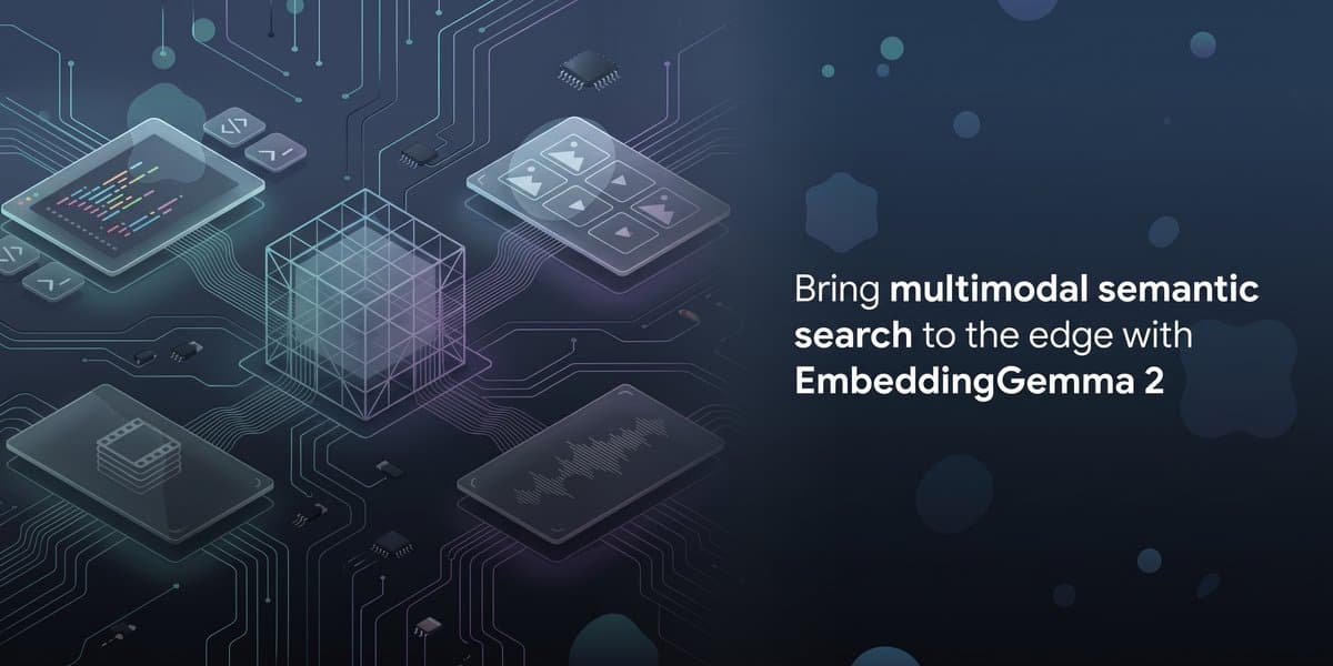 เปิดตัว EmbeddingGemma 2 โมเดล Multimodal ขนาดเล็กสำหรับประมวลผลบนเอดจ์