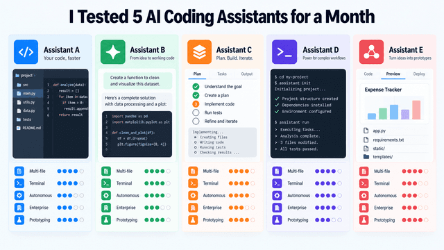 เจาะลึก 5 AI Coding Assistant: เครื่องมือไหนคือตัวจริงสำหรับคุณ