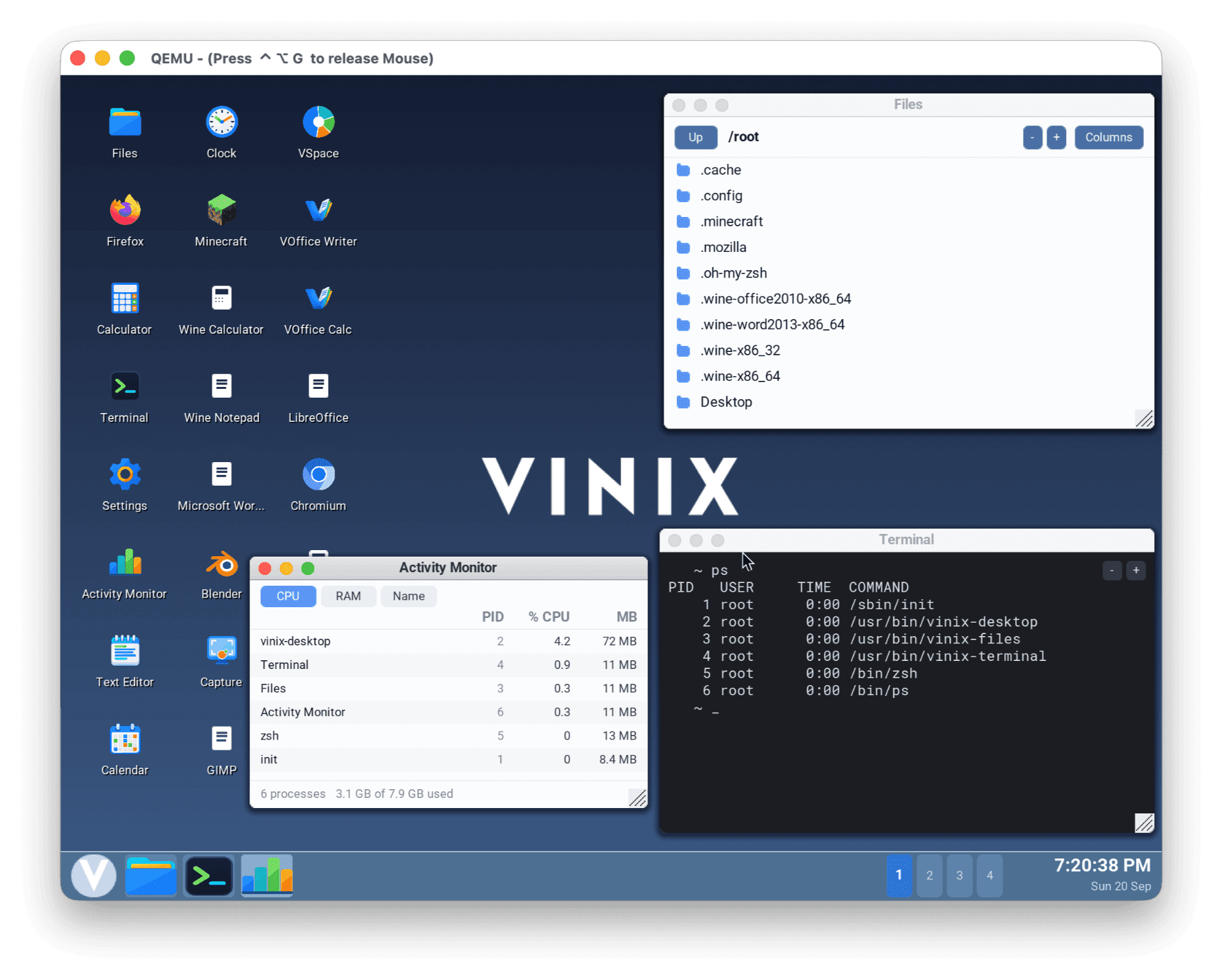 Vinix ระบบปฏิบัติการใหม่จากภาษา V รันเกมและ Docker ได้
