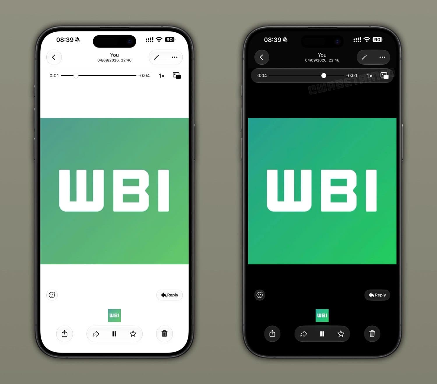 WhatsApp อัปเดตเครื่องเล่นวิดีโอใหม่ ใช้ดีไซน์ Liquid Glass