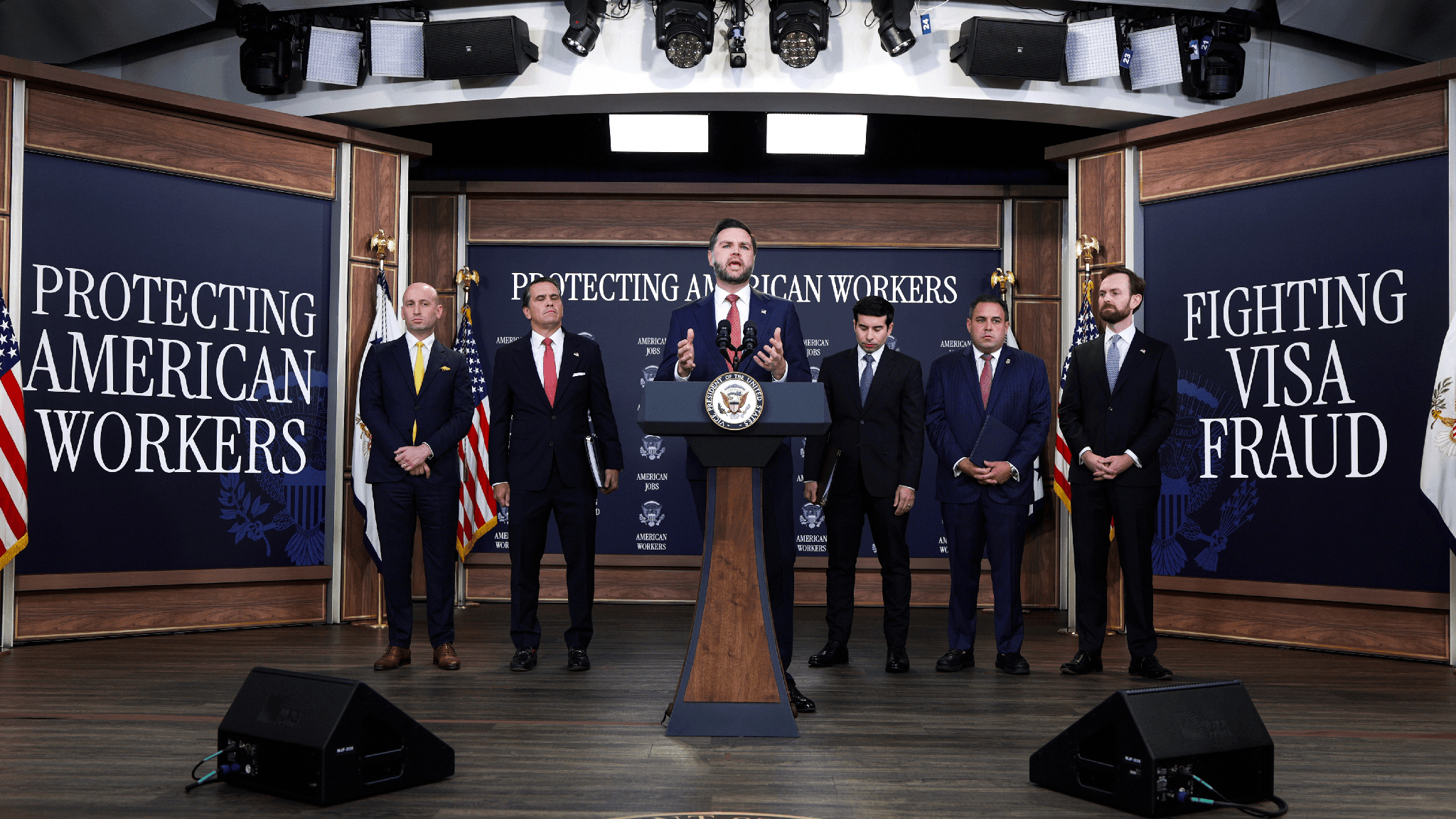 JD Vance press conference