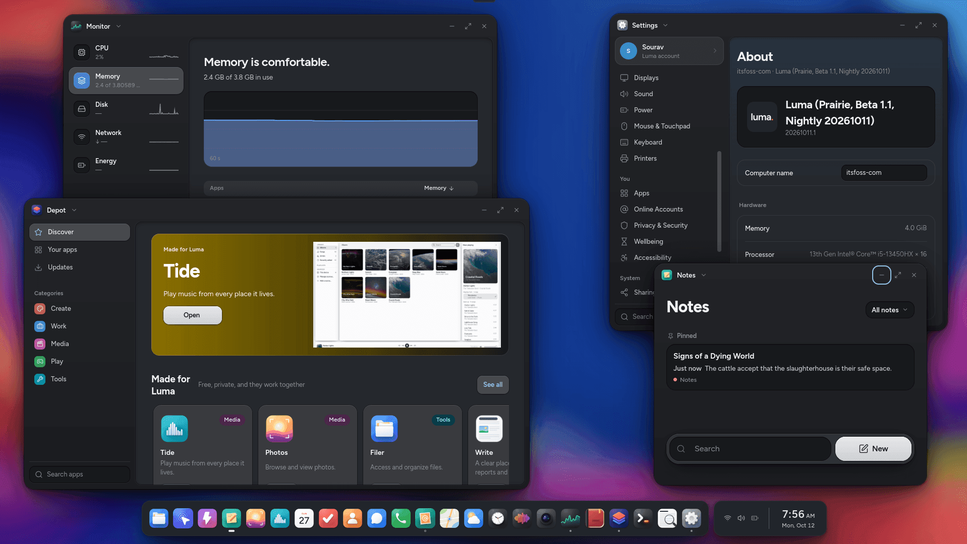 Luma โปรเจกต์ใหม่สานฝัน Ubuntu ปั้น OS รวมเดสก์ท็อปและมือถือ