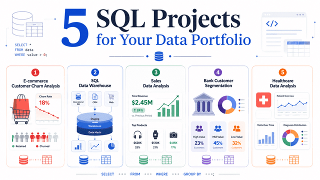 แจก 5 ไอเดียโปรเจกต์ SQL เสริมทัพพอร์ตโฟลิโอข้อมูลให้โดดเด่นและใช้งานได้จริง
