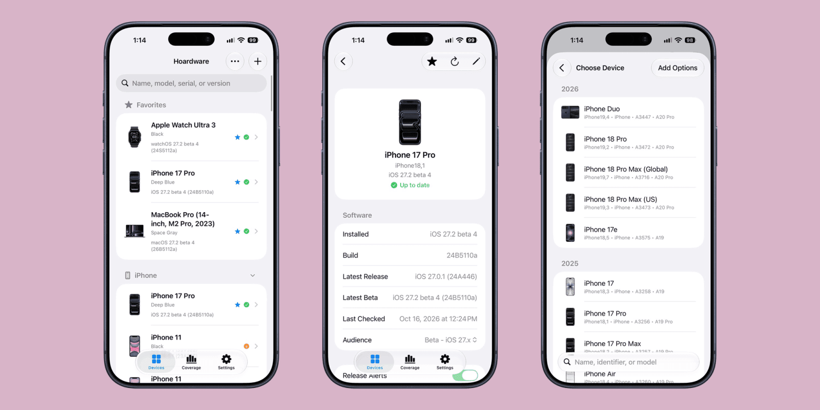 รีวิว Hoardware แอปจัดการคลังอุปกรณ์ Apple สำหรับนักสะสมตัวยง