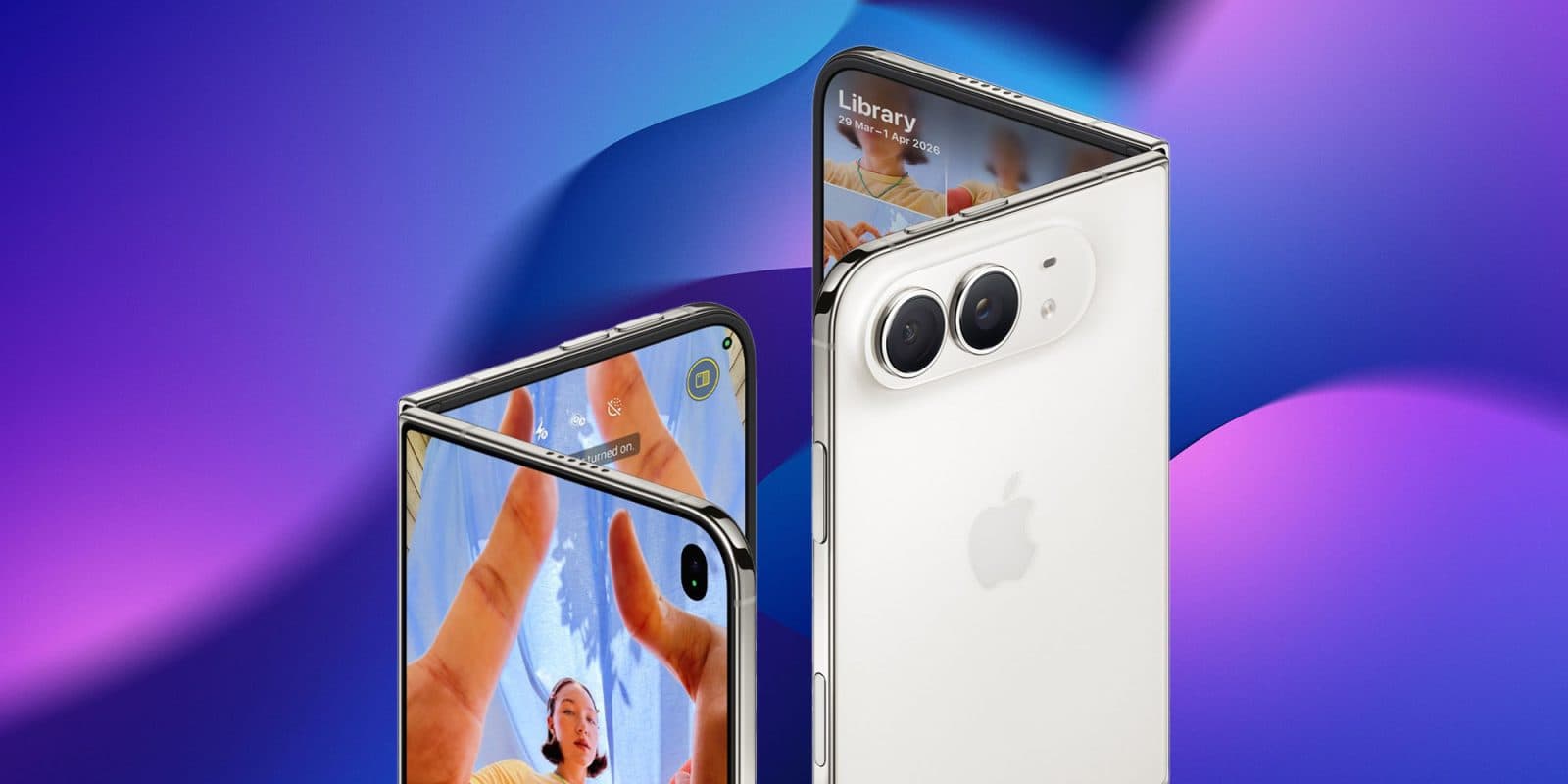 Constrained iPhone Duo availability is annoying, but a mixed blessing for Apple | Two views of the iPhone Duo shown against a colorful background