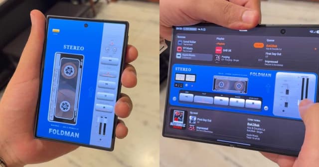 เปลี่ยน Galaxy Z Fold 8 เป็น Walkman ด้วยแอปใหม่ Foldman