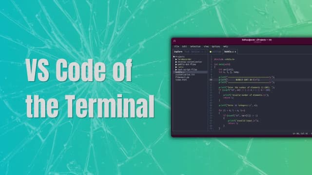 TTT: โปรแกรมแก้ไขข้อความบน Terminal ที่ใช้งานง่ายเหมือน VS Code