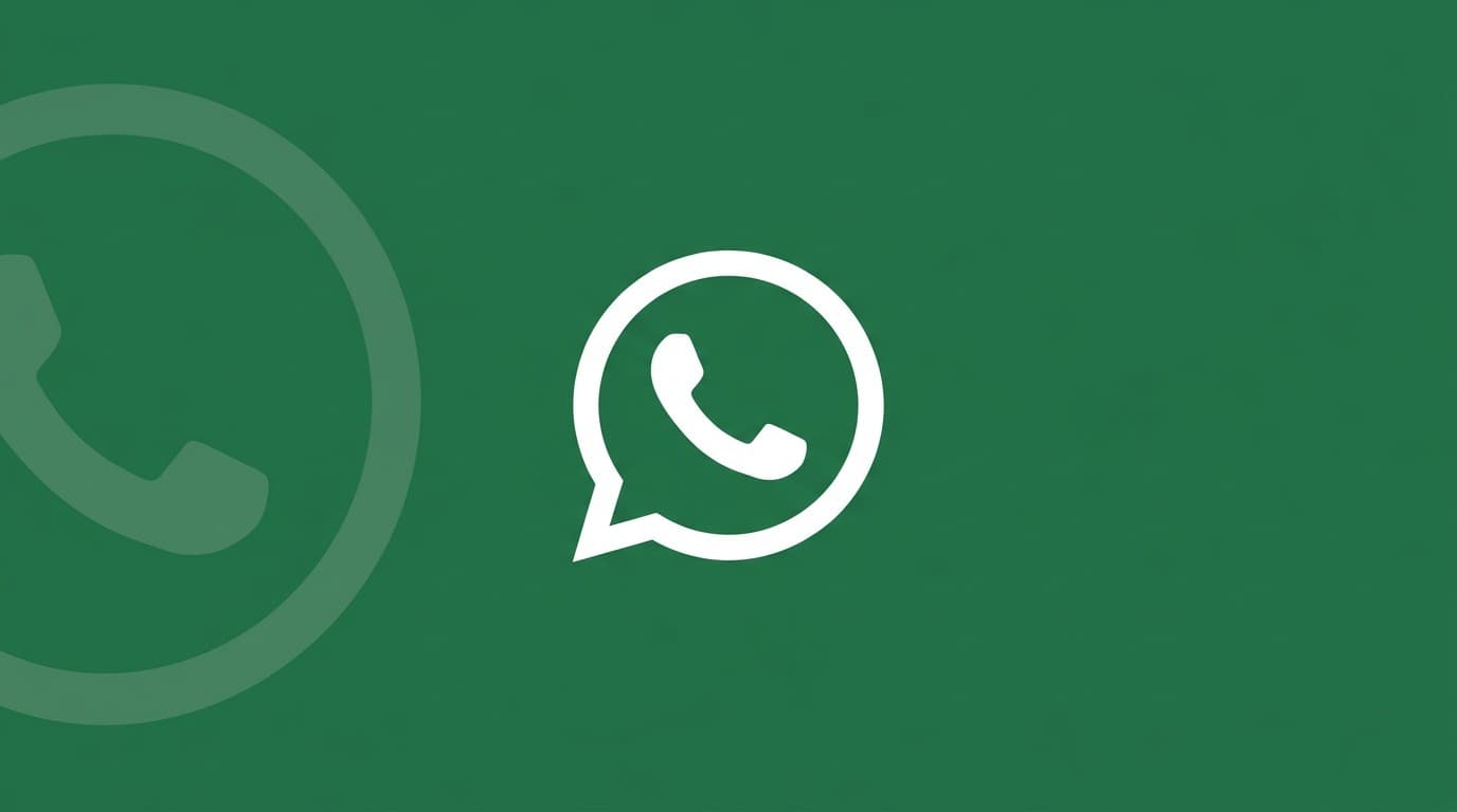WhatsApp logo: a white telephone receiver in a speech bubble against a green background.