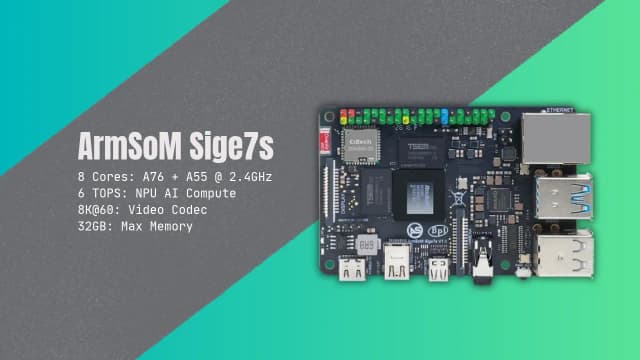 ArmSoM Sige7s บอร์ดจิ๋วพลัง RK3588S สเปกแรงขนาดเท่า Raspberry Pi