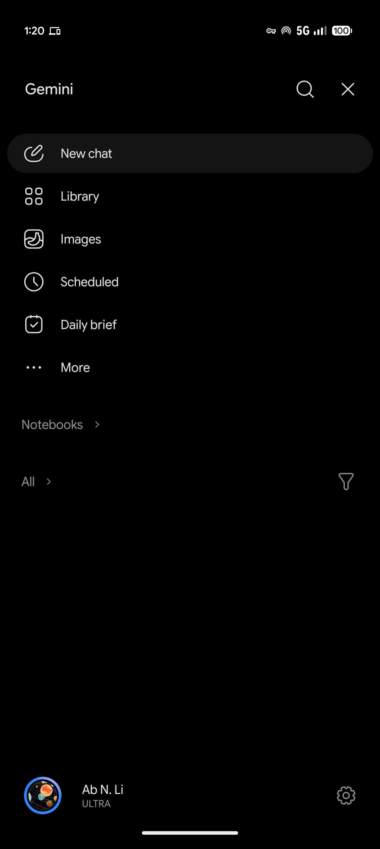 Gemini บน Android ปรับโฉมใหม่ เปลี่ยนแถบด้านข้างและหน้าตั้งค่า