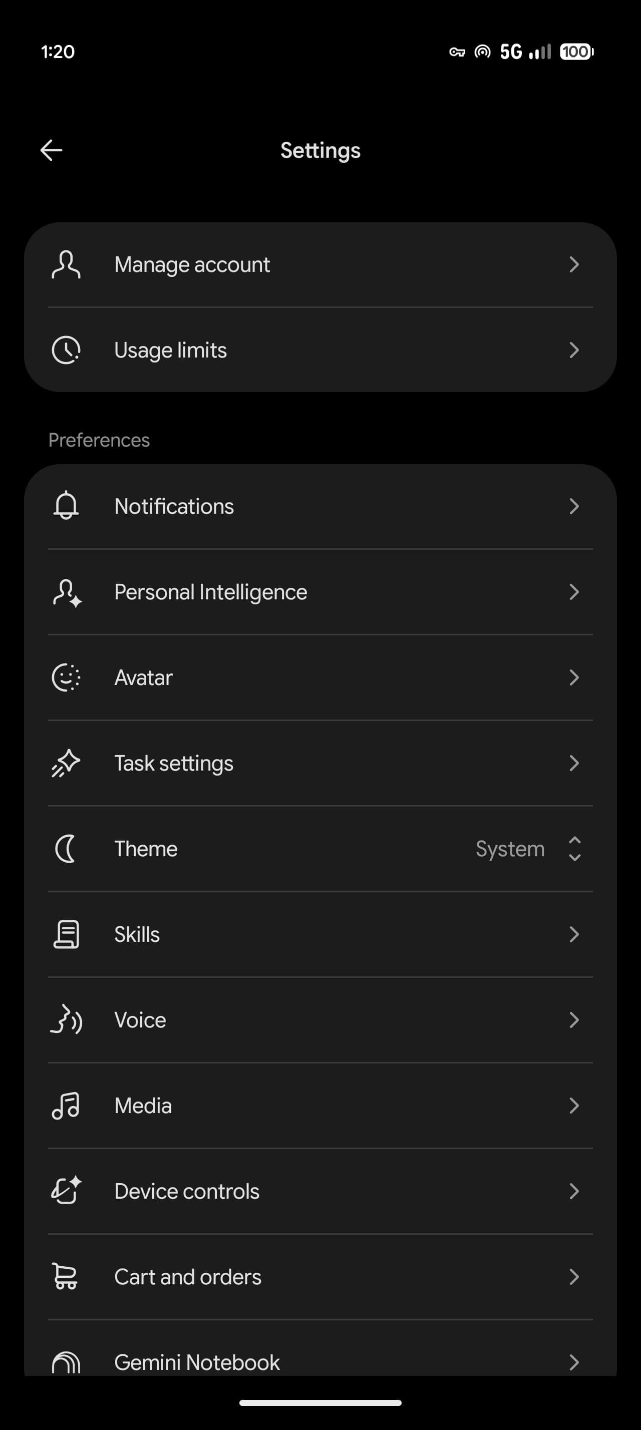 Gemini บน Android ปรับโฉมใหม่ เปลี่ยนแถบด้านข้างและหน้าตั้งค่า