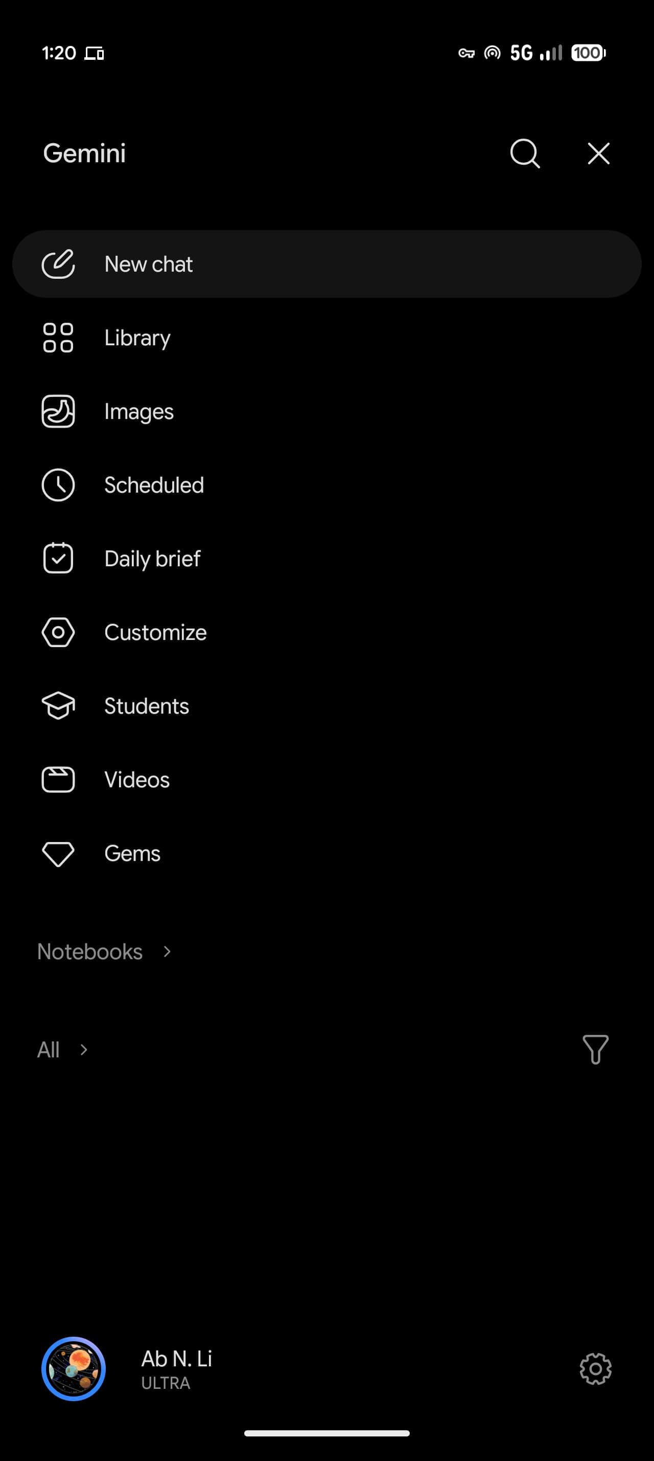 Gemini บน Android ปรับโฉมใหม่ เปลี่ยนแถบด้านข้างและหน้าตั้งค่า