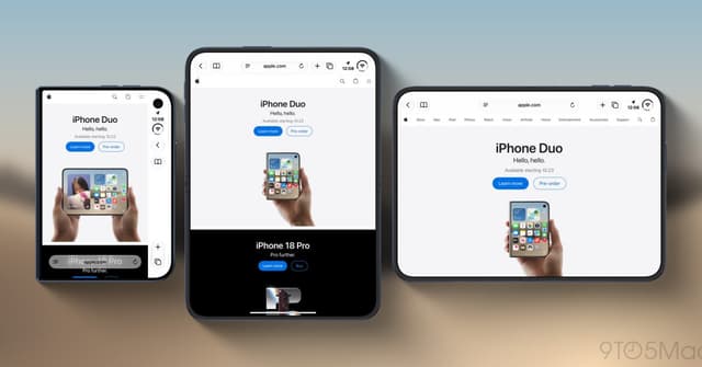 Apple เตรียมแก้ปัญหา Safari บน iPhone Duo หลังพบเลย์เอาต์หน้าจอหน้าแสดงผลแคบ