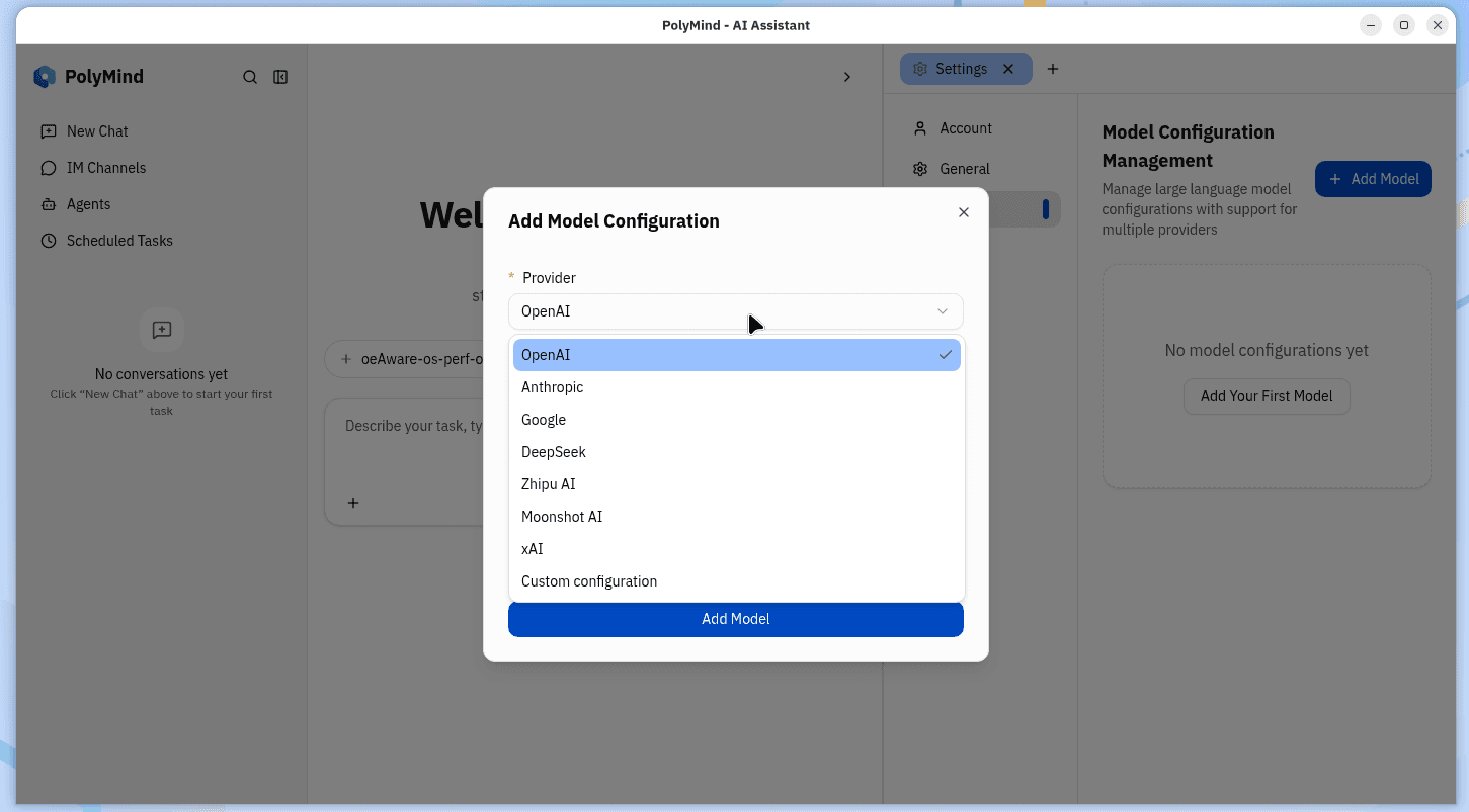 openEuler Polymind and model selection